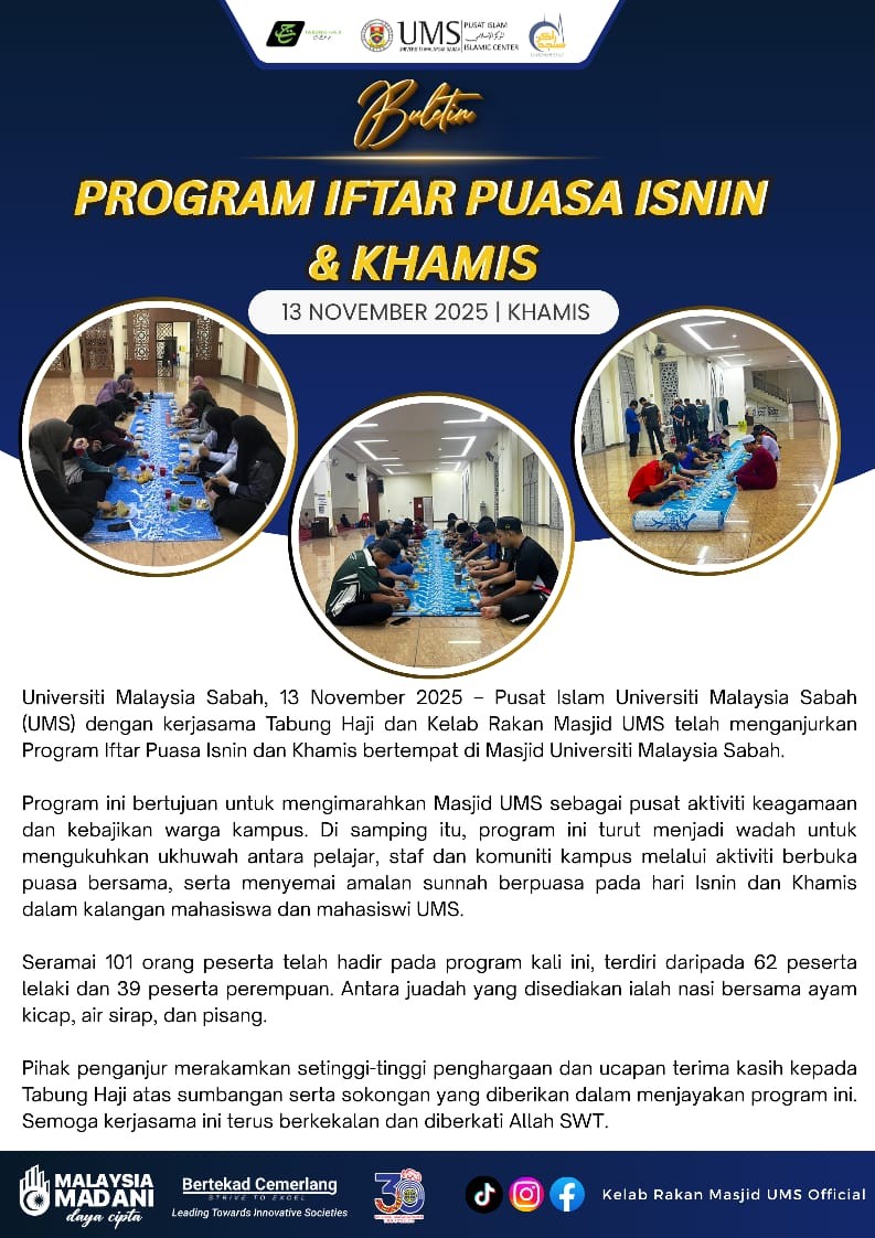 PROGRAM IFTAR PUASA ISNIN DAN KHAMIS