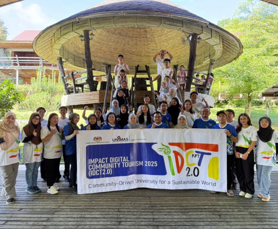 Lima Pelajar FKI UMS Wakili Universiti dalam Program Impact Digital with Community Tourism 2025