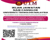 Iklan Jawatan Naib Canselor di Universiti Teknologi Malaysia 