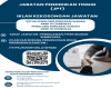 Iklan Kekosongan Jawatan Ketua Penolong Pengarah Kanan Gred 13 dan Penolong Pengarah Kanan di Jabatan Pendidikan Tinggi, Kementerian Pendidikan Tinggi