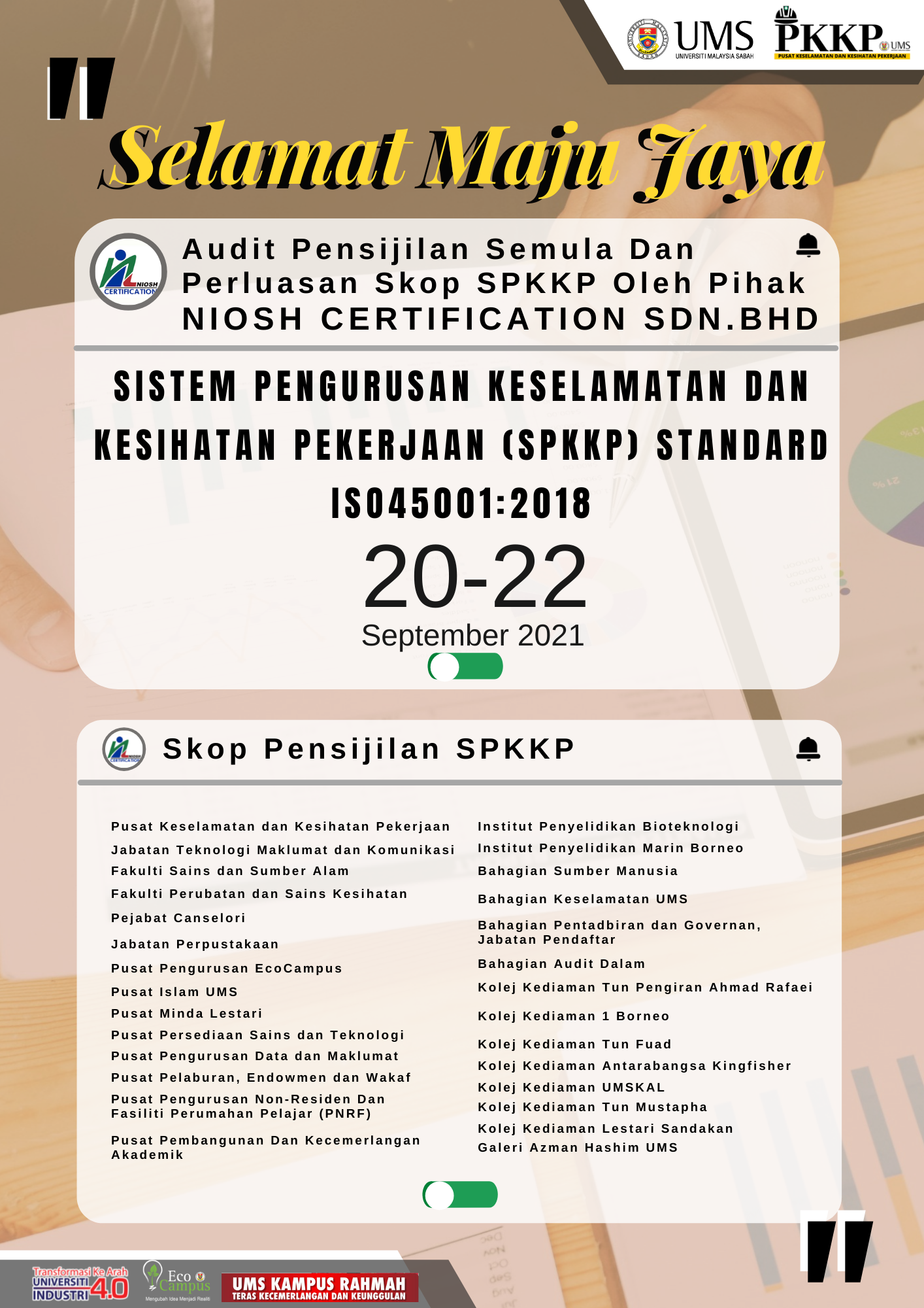 Audit Pensijilan Semula Sistem Pengurusan Keselamatan dan 