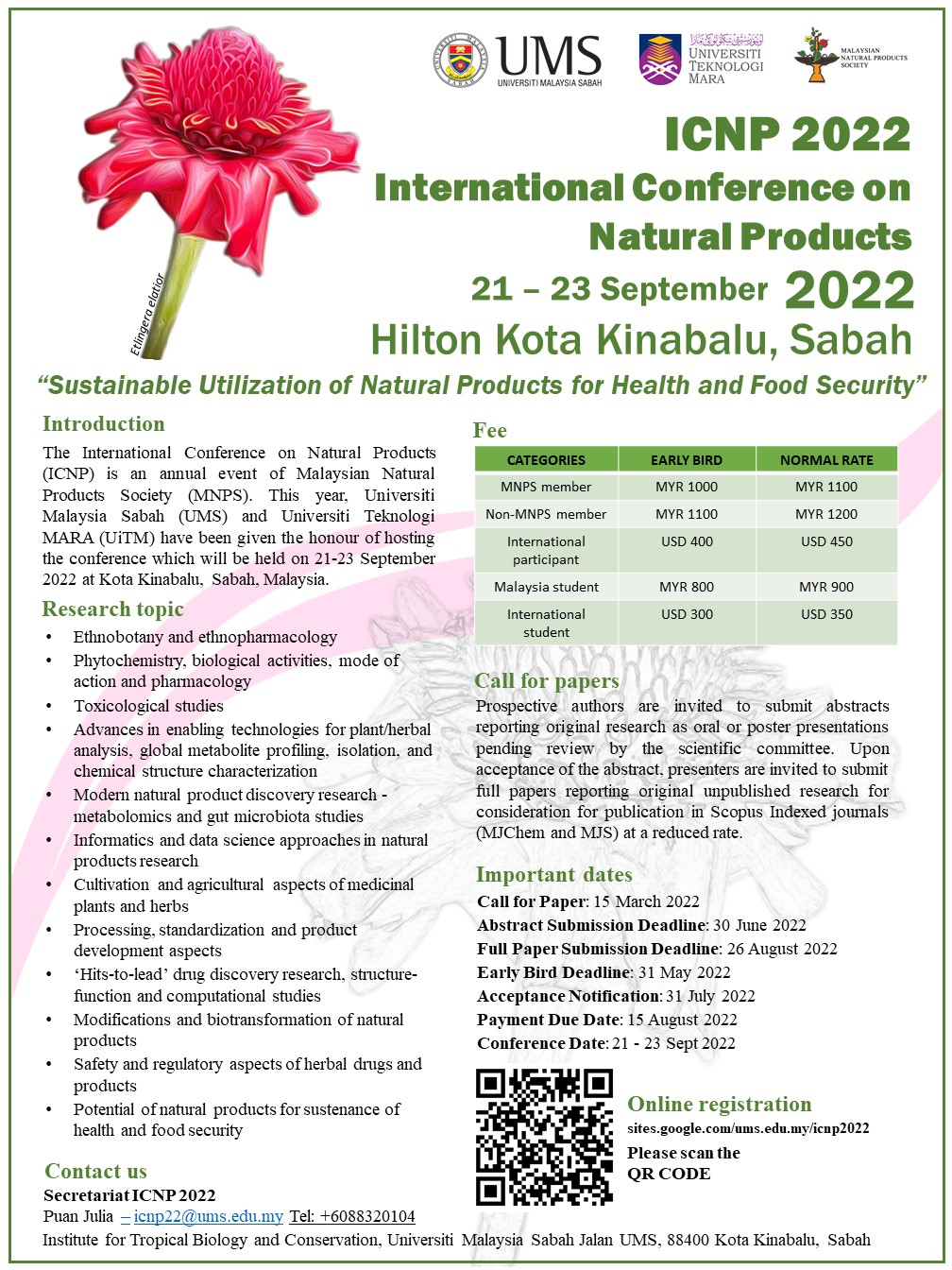 UMS Official Website CALL FOR PAPERS International Conference on