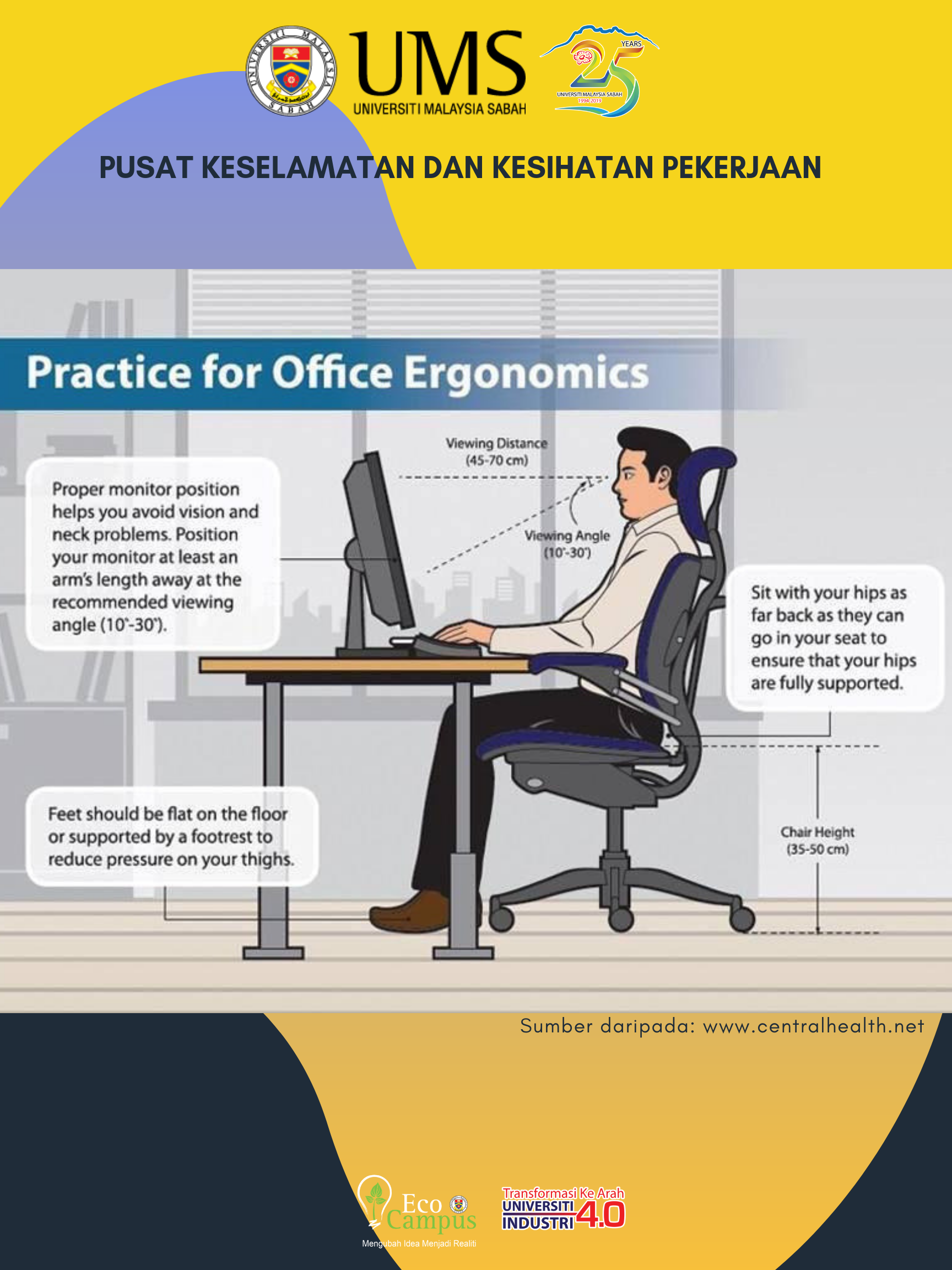 TIPS KESELAMATAN DAN KESIHATAN PEKERJAAN - PRACTICE FOR OFFICE 